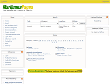 Tablet Screenshot of marijuanapages.com